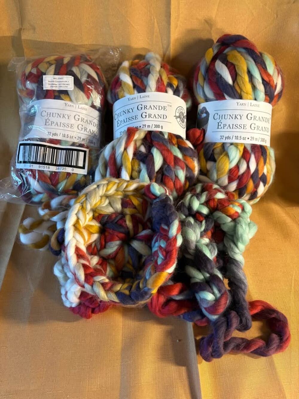 Super chunky yarn